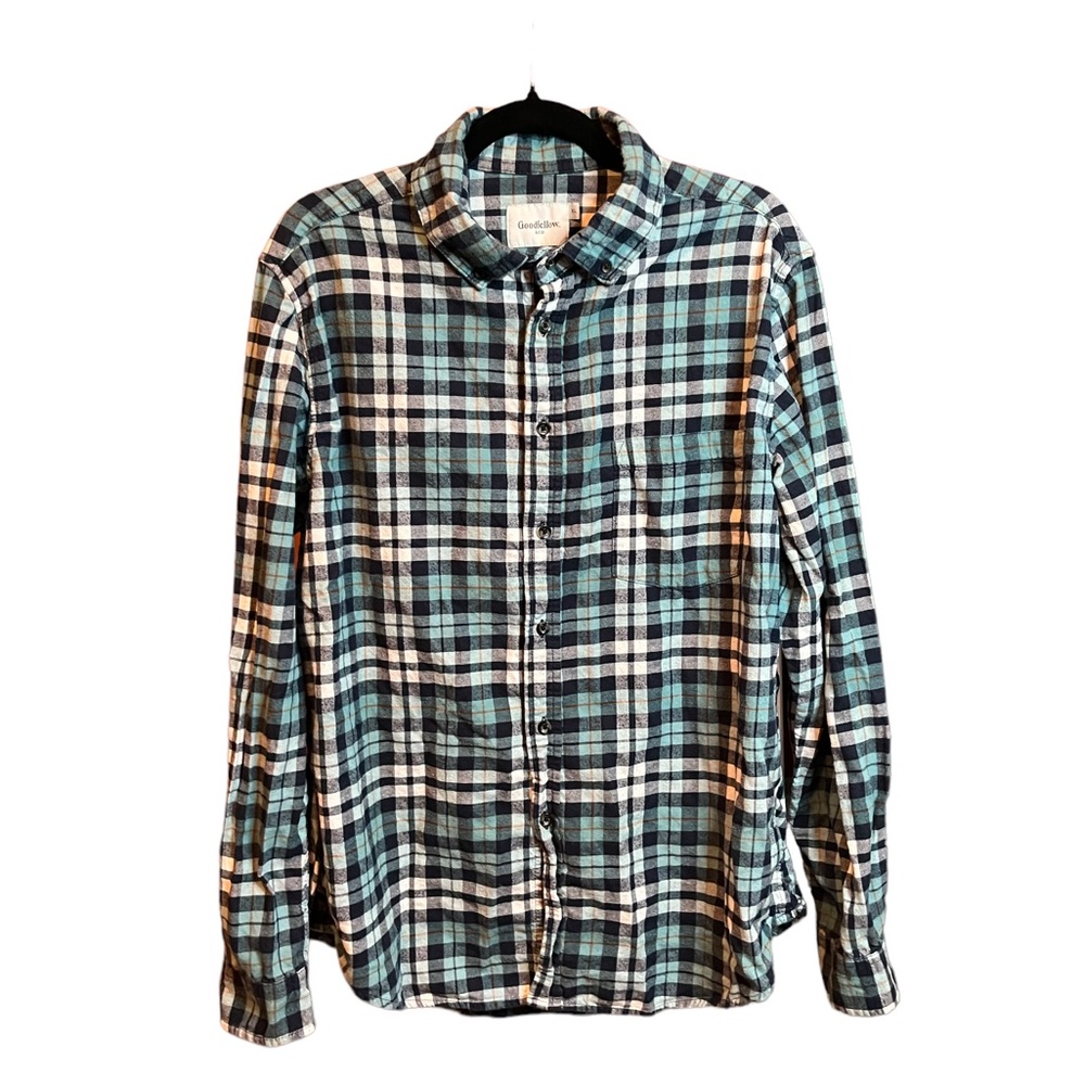 Good fellow & Co men’s lightweight flannel button down shirt, size XL